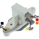 REGULADOR NEW HOLLAND TRACTOR 12 90 CON ESCOBILLAS TIPO BOSCH (GA1275-GA1708-GA1730)