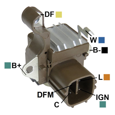 REGULADOR TOYOTA HILUX VIGO 2.5 3.0 DIESEL 10-18 12 4 FR-L-C-IGN TIPO DENSO (GA1308)