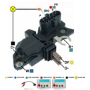 REGULADOR VOLVO B12 FH12 FM SCANIA 24V F00M144119 F00M145246 F00MA45247 F00MA45248 F00M144118 (GA1448)﻿