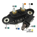 REGULADOR RENAULT 19 12V 2 TORNILLOS IG-L TIPO MOTOROLA