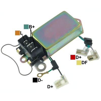 REGULADOR FORD TRACTOR LUCAS 12 55 3 PINES 4 CABLES L-B+ TIPO LUCAS