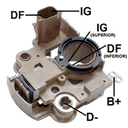 REGULADOR JEEP CHRYSLER PT CRUISE NEON II 12 PORTAESCOBILLAS 2 DF-IG TIPO MITSUBISHI