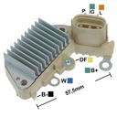 REGULADOR CATERPILLAR CASE MAQUINARIA 12 CONECTOR OVALADO 3 P-IG-L TIPO NIPPONDENSO