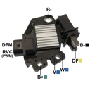 REGULADOR INTELIGENTE CHEVROLET CAPTIVA 2010>2014 12 PWM 2 DFM-RVC TIPO VALEO