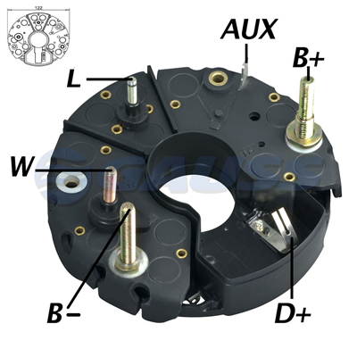 RECTIFICADOR SCANIA VOLVO 105AMP 8X35A(GA301) TIPO BOSCH