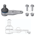 ROTULA INF RENAULT 9 1995 CLIO KANGOO MEGAN SCENIC IC:Ø16.0 A:Ø10.5 CAR:Ø16 0IC-PERNOØ16 0AGUJERO:Ø10