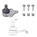 ROTULA INF FIAT LINEA PUNTO FIORINO IC:Ø16 0 DM:Ø8 5 ETC:33N.M