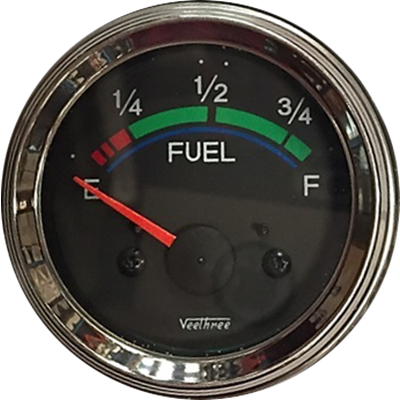 MARCADOR GASOLINA SIN FLOTADOR 24V ARO CROMADO