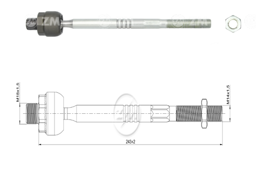 TERMINAL AXIAL HONDA FIT 