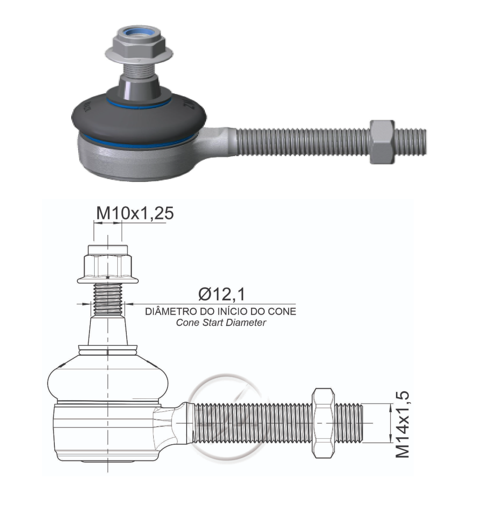 TERMINAL EXTERNA DIRECCION CITROEN XSARA-PICASSO PEUGEOT 306 307 