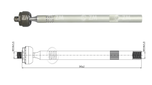 TERMINAL AXIAL CITROEN C4 PEUGEOT 307