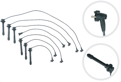 CABLE ENCENDIDO TOYOTA LAND CRUISER LX 1FZFE - BURBUJA 1995-2004 4.5L 24V