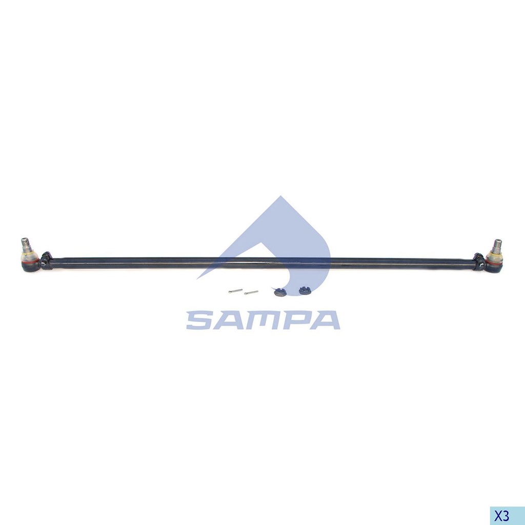 BARRA DIRECCION MERCEDES ATEGO 1014 1017 1215…. L:1605 9753300203