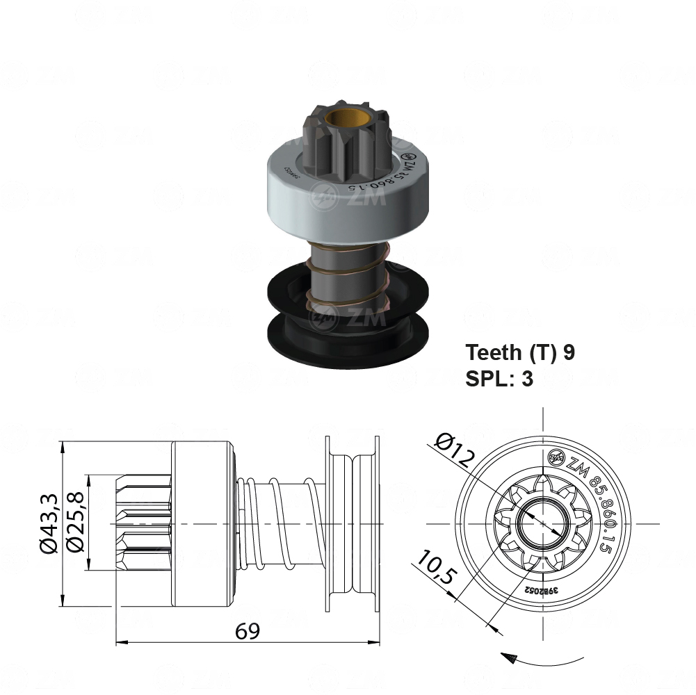 BENDIX CHEVROLET CELEBRITY BLAZER SILVERADO 9D