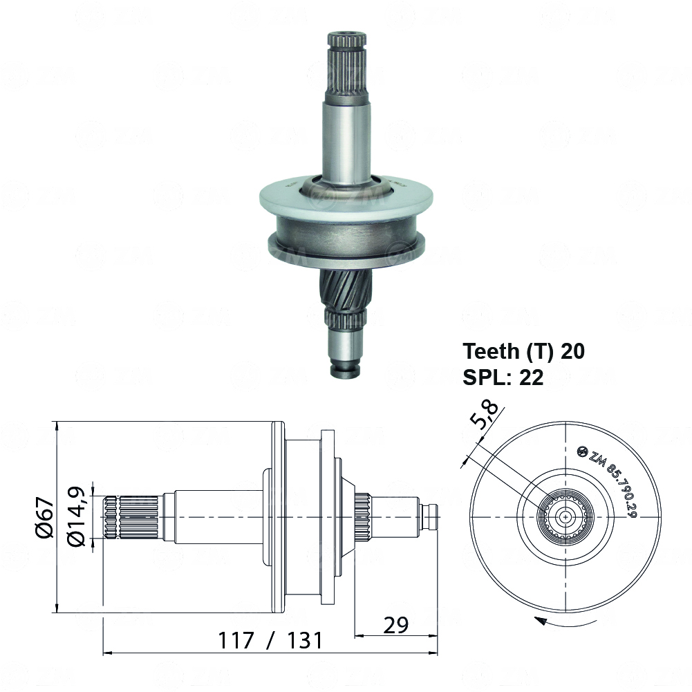BENDIX RELACIONADO MAZDA TURBO 20D