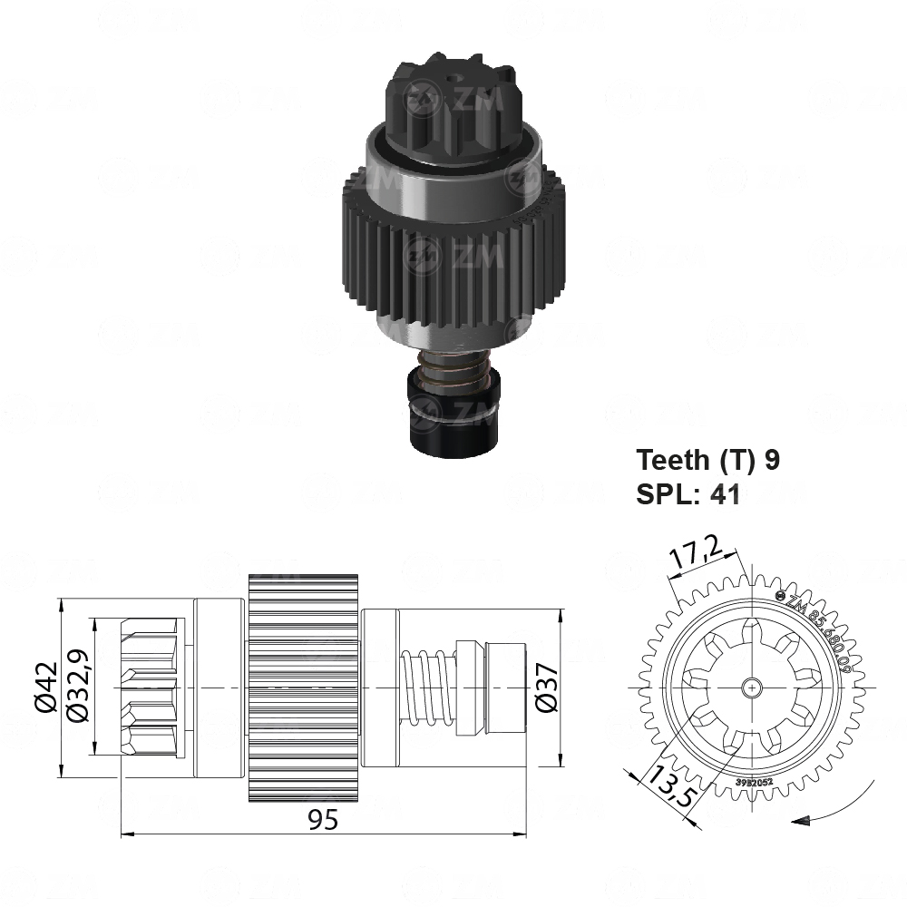 BENDIX RELACIONADO CHEVROLET LUV DMAX ISUZU TROOPER TIPO HITACHI 9D