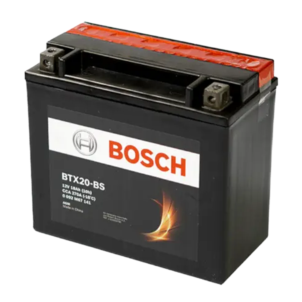 BATERÍA BTX2O-BS  ATV-S, UTV-S, HARLEY DAVIDSON, KAWASAKI, POLARIS 12V/18AH/CCA 270A M6/GM 175*87*155MM MOTOCICLETA               