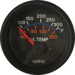 [16270985] MARCADOR TEMPERATURA ACEITE ELECTRICO 24V 40°-150° ARO NEGRO