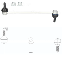 [51ZM-37011007] BIELETA BARRA ESTAB. DEL DODGE JOURNEY LC:265RP:M12-1 50TC84N.M