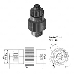 [858542109] BENDIX RELACIONADO TOYOTA LAND CRUISER T-11