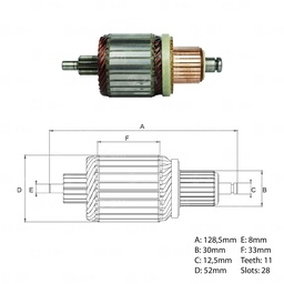 [438338103] INDUCIDO ARRANQUE DODGE JOURNEY CITROEN BERLINGO, XSARA MERCEDES SPRINTER II PEUGEOT 206, 306, 307, 406 12 V