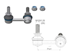 [51ZM-37011776] BIELETA BARRA ESTAB. DEL MERCEDES BENZ 470 NISSAN D23 RENAULT U3M IZQ 2017-2020 
