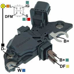 [07GA265] ﻿REGULADOR TOYOTA HILUX MN SW4 12 4 L-IG-DFM-S TIPO BOSCH (GA1425-GA1438) F00M145873﻿