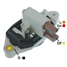 [07GA301] ﻿REGULADOR IVECO SCANIA 24 65 CON ESCOBILLAS TIPO BOSCH (GA1543-GA1989-GA1955-GA1977)﻿