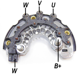 [07GA1756] RECTIFICADOR CHEVROLET COBALT ONIX 3X50AMP M8X35 M8X27(GA941) TIPO DELCO