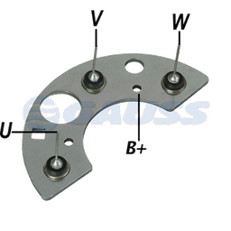 [07GA1004] RECTIFICADOR WAPSA TRACTORES AGRALE TIPO BOSCH 65AMP 6X35A TIPO BOSCH