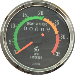 [16020948] TACOMETRO CON HOROMETRO MECANICO ESCALA COLOR ARO CROMADO