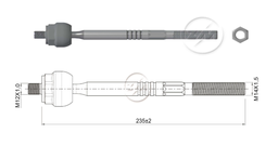 [51ZM-17011052] TERMINAL AXIAL CITROEN DS3 