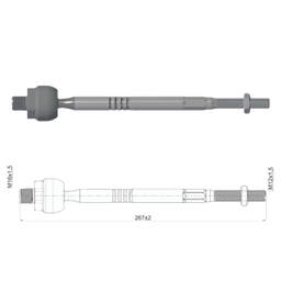 [51ZM-17011418] TERMINAL AXIAL CHEVROLET SPARK CRONOS 7:24 05 15 DAEWOO MATIZ 05 15