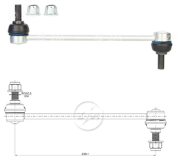 [51ZM-37011801] BIELETA BARRA ESTAB. DEL HYUNDAI TUCSON - JM 2004 - 2011 I30 KIA CERATO SPORTAGE LC:239RP:M12-1 50TC84N.M