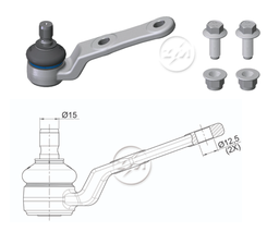 [51ZM-47012401] ROTULA INF CHEVROLET CHEVY (MECANICO) CORSA CAR:Ø15 0IC-PERNOØ15 0AGUJERO:Ø12 5